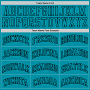 Custom Teal Teal-Black Authentic Throwback Basketball Jersey