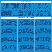 Custom Blue Blue-Navy Authentic Throwback Basketball Jersey