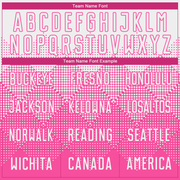 Custom Pink White Round Neck Sublimation Basketball Suit Jersey