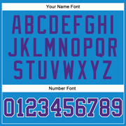 Custom Blue Purple-White Authentic Throwback Basketball Jersey