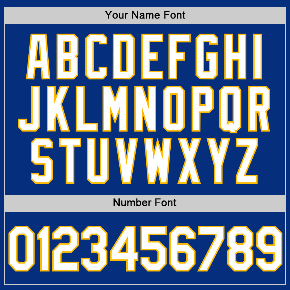 Custom Royal White-Gold Authentic Throwback Basketball Jersey