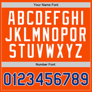 Custom Orange Royal-White Authentic Throwback Basketball Jersey