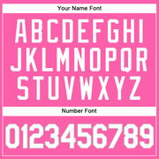 Custom Pink White Pinstripe White-Gray Authentic Basketball Jersey