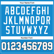 Custom Blue White Gray-Black Authentic Throwback Basketball Jersey