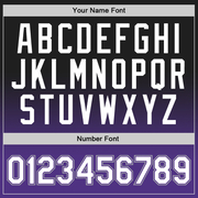 Custom Black White-Purple Authentic Fade Fashion Basketball Jersey