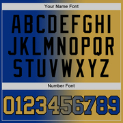 Custom Royal Old Gold-Black Authentic Gradient Fashion Basketball Jersey