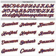 Custom White Royal-Orange Authentic Throwback Basketball Jersey