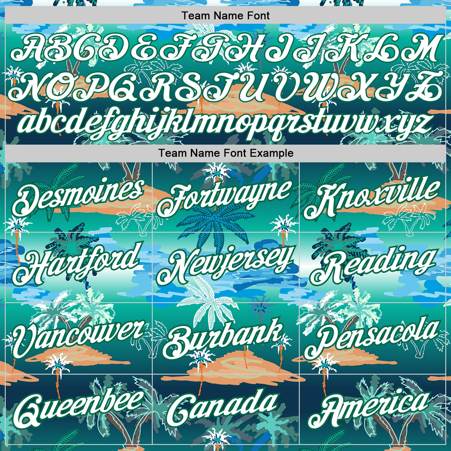 Custom Kelly Green White-Kelly Green 3D Pattern Hawaii Palm Trees Authentic Basketball Jersey