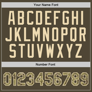 Custom Olive Camo Cream-Black Authentic Throwback Salute To Service Basketball Jersey