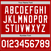 Custom Red White Authentic Throwback Basketball Jersey