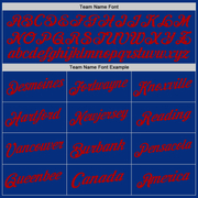 Custom Royal Red Authentic Throwback Basketball Jersey