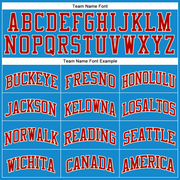 Custom Blue Red-Cream Authentic Throwback Basketball Jersey