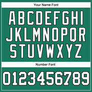 Custom Kelly Green White-Black Authentic Throwback Basketball Jersey