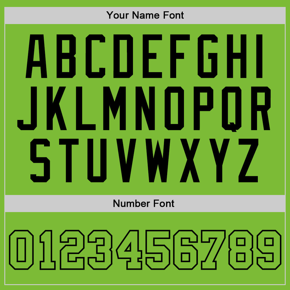 Custom Neon Green Neon Green-Black Authentic Basketball Jersey