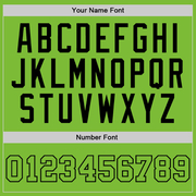 Custom Neon Green Neon Green-Black Authentic Basketball Jersey