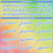 Custom Tie Dye Light Blue-White 3D Rainbow Authentic Basketball Jersey