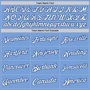 Custom Light Blue White-Royal Authentic Throwback Basketball Jersey