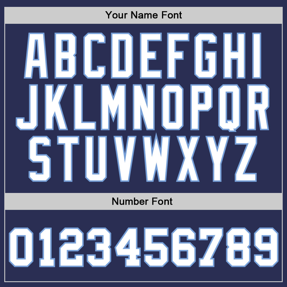 Custom Navy White-Light Blue Authentic Throwback Basketball Jersey