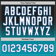 Custom Black White-Teal Authentic Fade Fashion Basketball Jersey