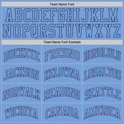 Custom Light Blue Light Blue-Navy Authentic Throwback Basketball Jersey