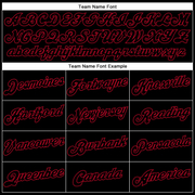 Custom White Black-Red Authentic Split Fashion Basketball Jersey