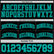 Custom Reversible Black Aqua Double Side Basketball Jersey