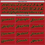 Custom Red Black-Old Gold Authentic Throwback Basketball Jersey