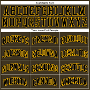 Custom Olive Black-Gold Authentic Throwback Salute To Service Basketball Jersey