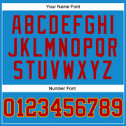 Custom Blue Red-Gold Authentic Throwback Basketball Jersey