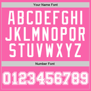 Custom Pink White Authentic Throwback Basketball Jersey