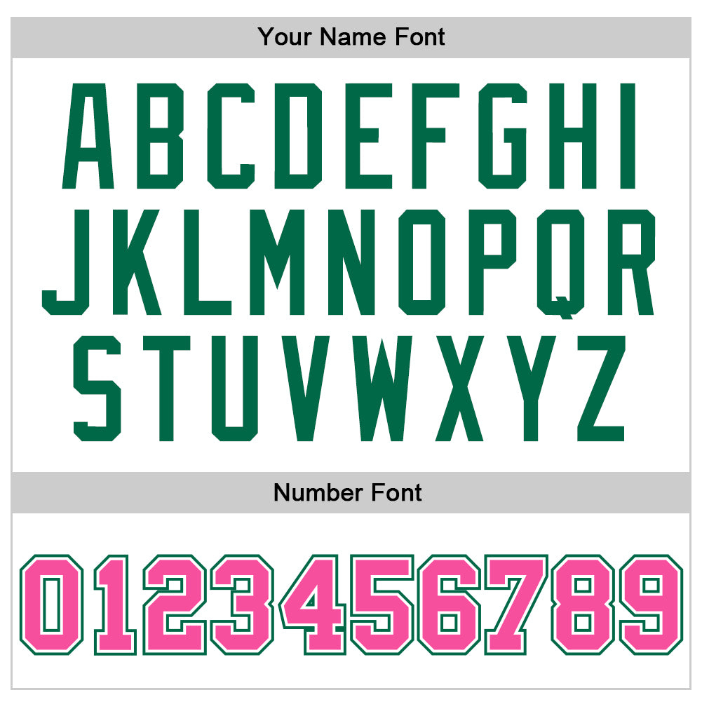 Custom White Pink-Kelly Green Authentic Throwback Basketball Jersey