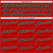 Custom Red Navy-Old Gold Authentic Throwback Basketball Jersey