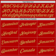 Custom Red Old Gold-Black Authentic Throwback Basketball Jersey