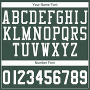 Custom Hunter Green White Round Neck Basketball Jersey