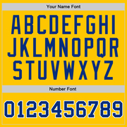 Custom Gold Royal-White Authentic Throwback Basketball Jersey