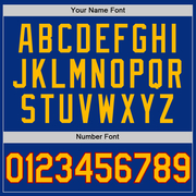 Custom Royal Gold-Red Authentic Throwback Basketball Jersey