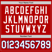 Custom Red White-Royal Authentic Throwback Basketball Jersey