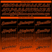 Custom Black Orange Fade Fashion Authentic City Edition Basketball Jersey