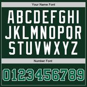 Custom Hunter Green Kelly Green-White Authentic Throwback Basketball Jersey