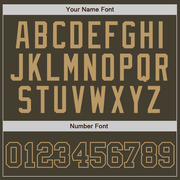 Custom Olive Olive-Old Gold Authentic Throwback Salute To Service  Basketball Jersey