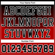 Custom Red Black-White Round Neck Sublimation Basketball Suit Jersey