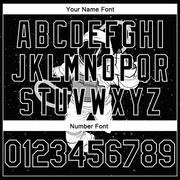 Custom Black White 3D Pattern Design Astronaut Authentic Basketball Jersey