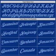 Custom Royal Light Blue Authentic Throwback Basketball Jersey