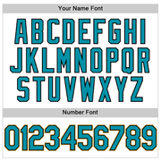 Custom White Teal Black-Old Gold Authentic Throwback Basketball Jersey