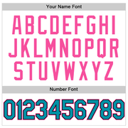 Custom White Teal Black-Pink Authentic Throwback Basketball Jersey