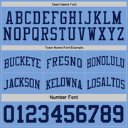 Custom Navy Light Blue Reversible Double Side Basketball Jersey