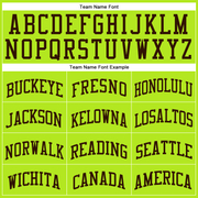 Custom Neon Green Brown Authentic Throwback Basketball Jersey