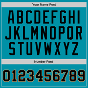 Custom Teal Black-Old Gold Authentic Throwback Basketball Jersey