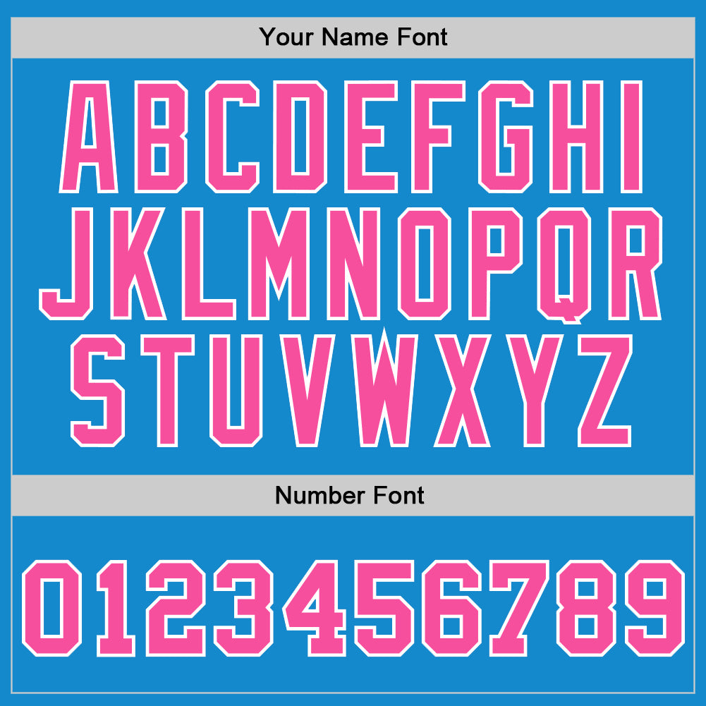 Custom Blue Pink-White Authentic Throwback Basketball Jersey