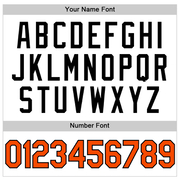 Custom White Orange-Black Authentic Throwback Basketball Jersey